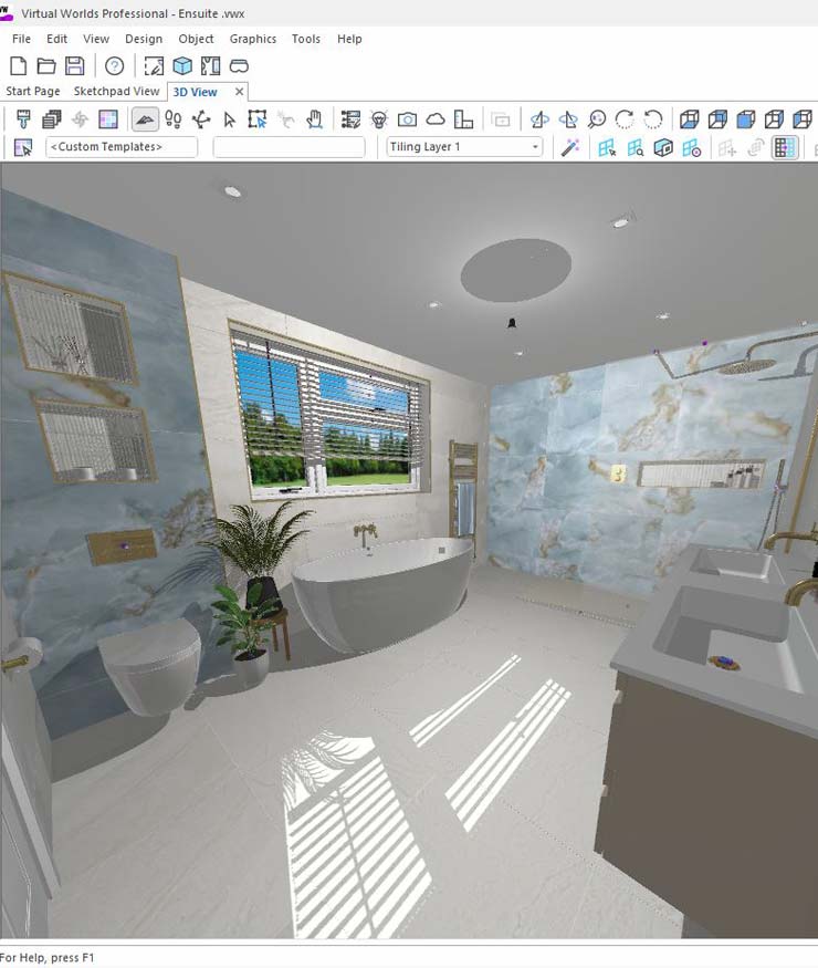 Bathroom design stage