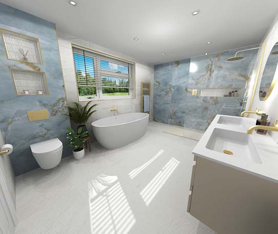 Finished bathroom